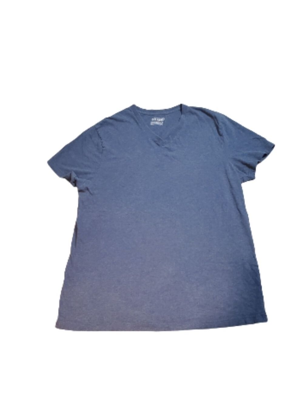 Old Navy V Neck Heather Smokey Blue Cotton Short Sleeve T-Shirt Size XL - Picture 2 of 4